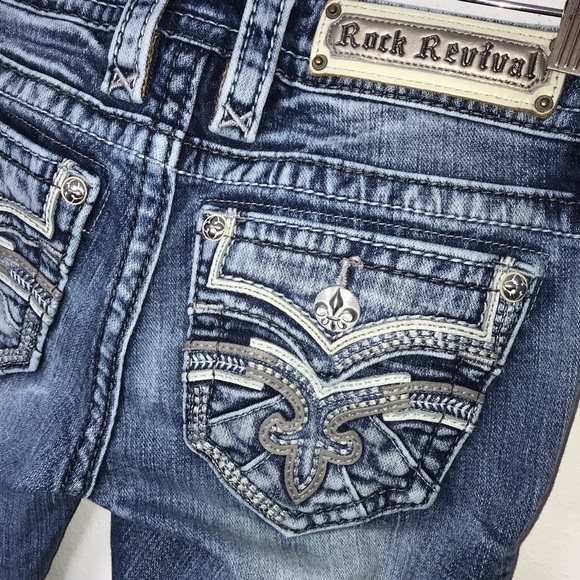 Rock Revival Vien Ankle Skinny Jeans Denim 25 fits more like 24 - Picture 4 of 11